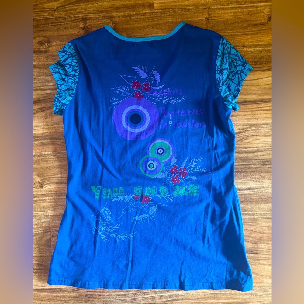 Variations Ladies Rhinestone Short Sleeve Tee - Picture 2 of 5